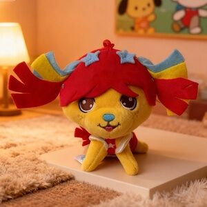 NWT Rainbow Brite Puppy Brite 40th Anniversary Cheebee Plush Backpack Clip 4’’